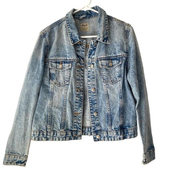 Denim Co Embroidered Denim Jean Jacket Fringe Boho Festival size 6 Sequins - Picture 2 of 10